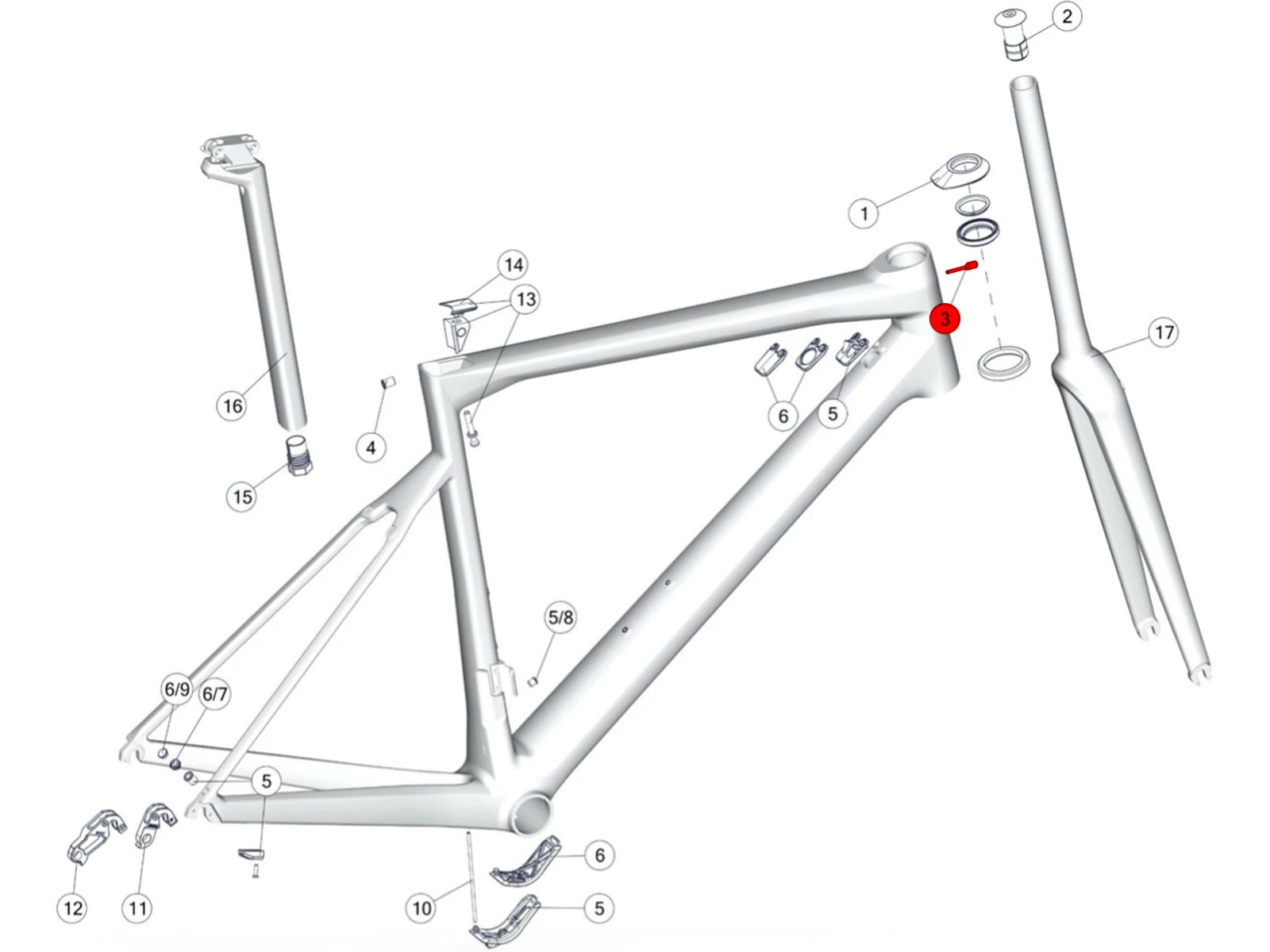 BMC Guide Câble De Frein (1 Pièce) 301104 2 BMC Guide Câble De Frein (1 Pièce) 301104 – Image 2