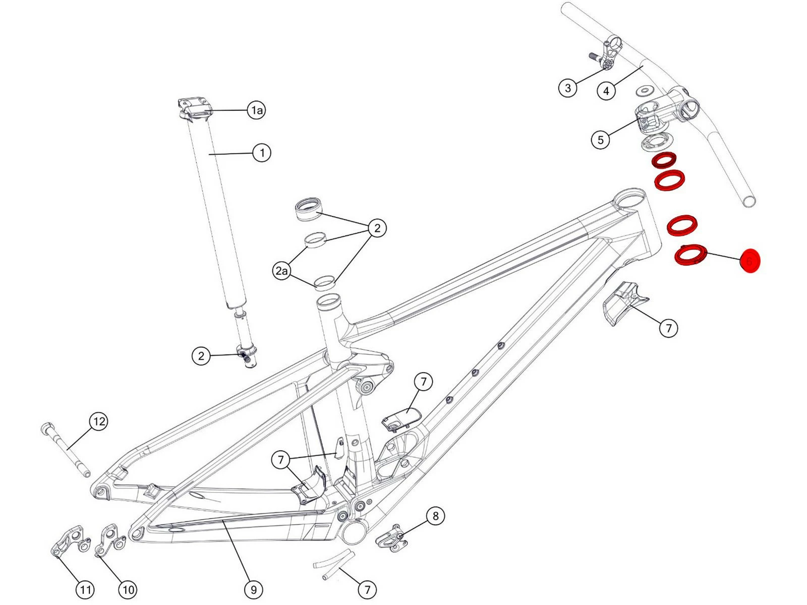 BMC Jeu De Direction Pour Fourstroke 01, Twostroke 01, Twostroke AL - 301737 2 BMC Jeu De Direction Pour Fourstroke 01, Twostroke 01, Twostroke AL - 301737 – Image 2