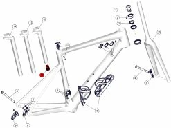 BMC Support Batterie Shimano Di2 Pour Tige Avec Mousse - 212500 -VTT complets Magasin de vente bmc support batterie shimano di2 pour tige avec mousse 212500 2