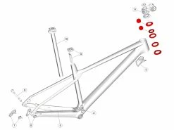 BMC Jeu De Direction Avec Topcone Pour Fourstroke 01 / Twostroke 01 - 30000703 -VTT complets Magasin de vente bmc topcone pour potence standard fourstroke 01 twostroke 01 30000703 2