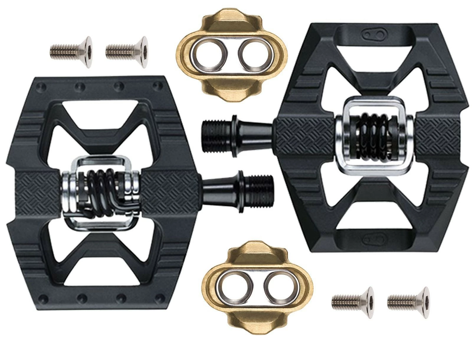 CRANKBROTHERS Double Shot 1 Pédales Automatiques Noires 2 CRANKBROTHERS Double Shot 1 Pédales Automatiques Noires – Image 2