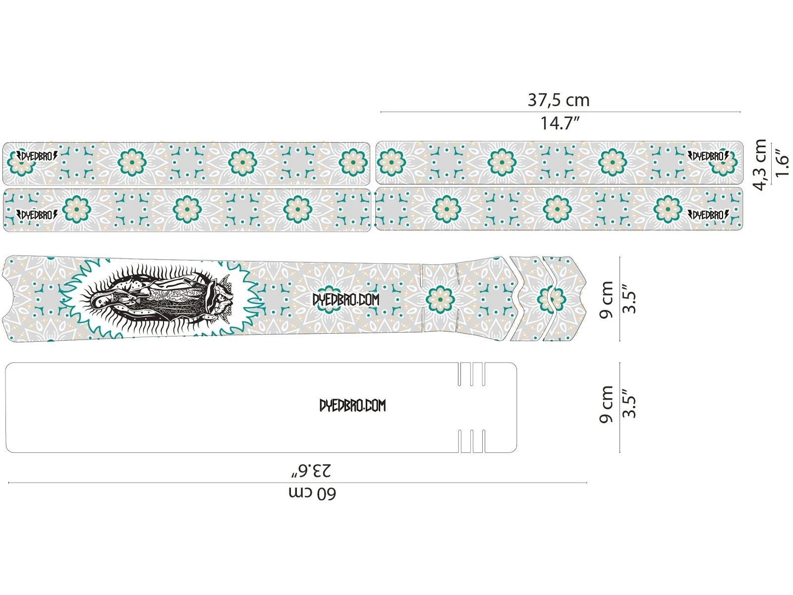 DYEDBRO “Guadalupe” Stickers De Protection De Cadre VTT 5 DYEDBRO “Guadalupe” Stickers De Protection De Cadre VTT – Image 5