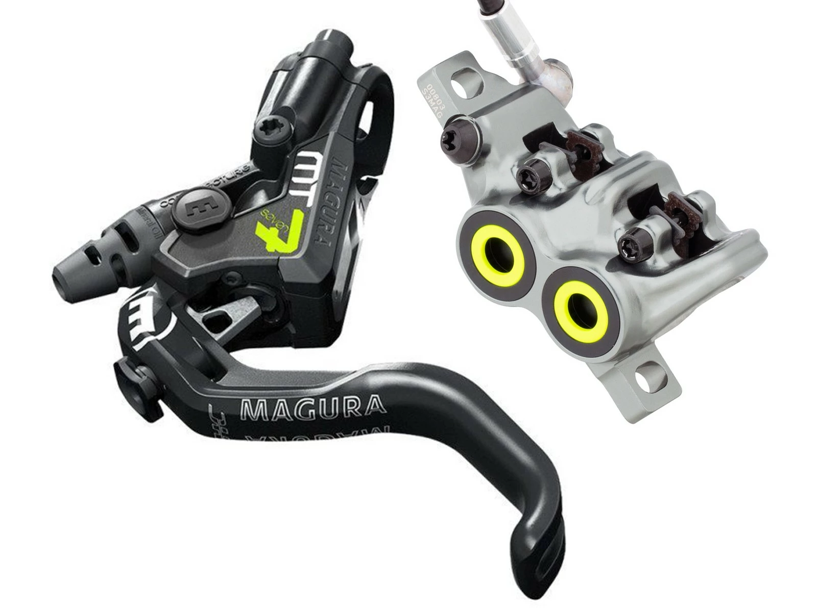 MAGURA MT7 Pro Levier 1 Doigt HC + étrier De Frein à Disque AV / AR 1 MAGURA MT7 Pro Levier 1 Doigt HC + étrier De Frein à Disque AV / AR