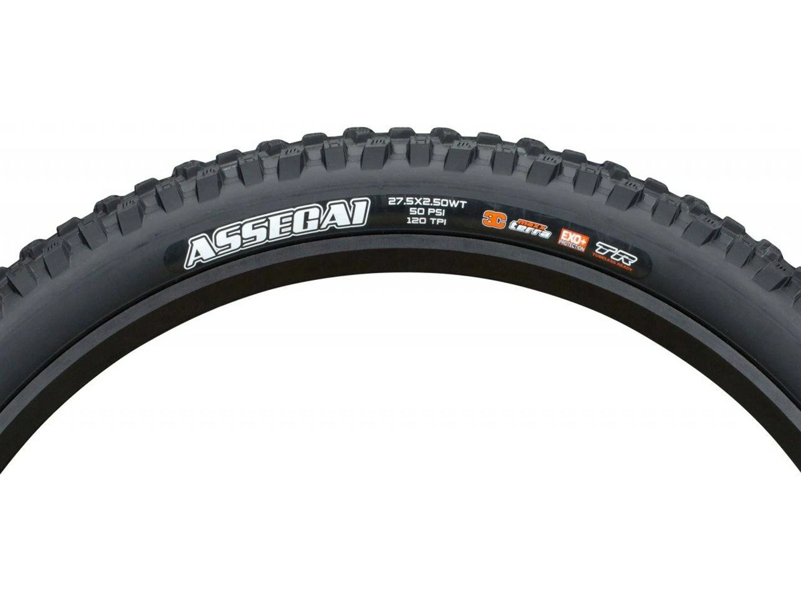 MAXXIS Assegai Pneu Souple 3C MaxxTerra EXO+ WT TR - 27,5 X 2,5 Pouces 2 MAXXIS Assegai Pneu Souple 3C MaxxTerra EXO+ WT TR - 27,5 X 2,5 Pouces – Image 2