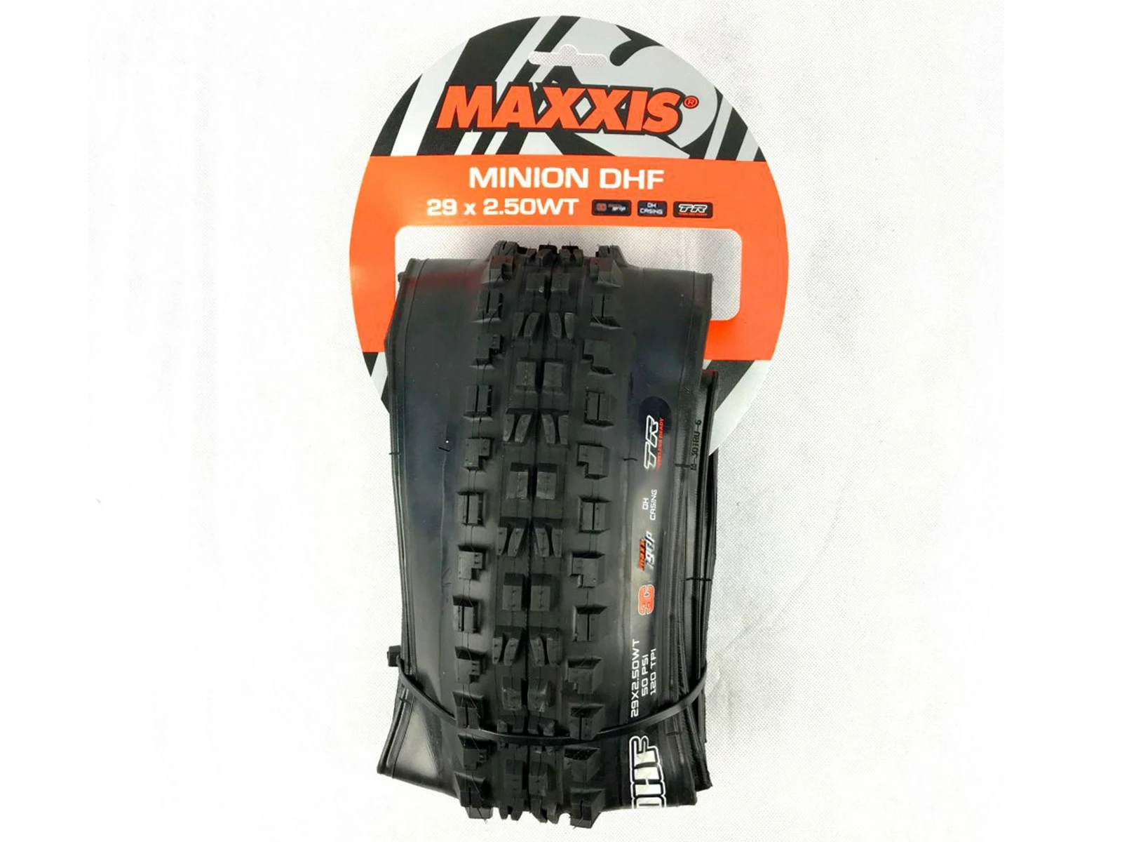 MAXXIS Minion DHF Pneu Souple 3C MaxxGrip Downhill WT TR 29 X 2,5 Pouces 4 MAXXIS Minion DHF Pneu Souple 3C MaxxGrip Downhill WT TR 29 X 2,5 Pouces – Image 4