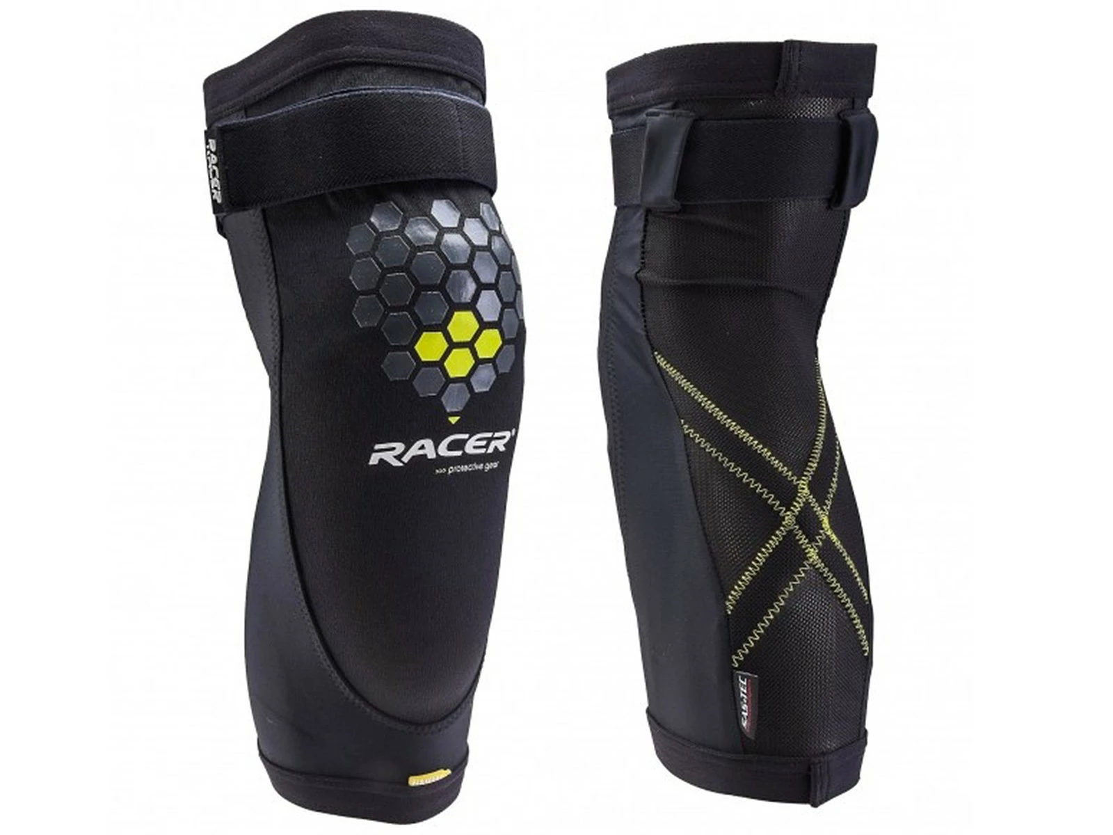 Racer Protective Gear RACER Genouillères VTT Mountain Knee Black Yellow 1 Racer Protective Gear RACER Genouillères VTT Mountain Knee Black Yellow