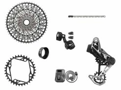 SRAM Groupe Complet XX T-TYPE EAGLE E-VTT 104 BCD 12v 36 Dents 10-52 Sans Manivelles